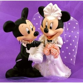 mickey and minnie wedding cake topper