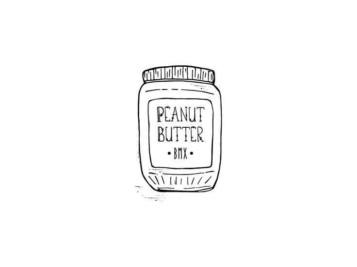 a jar of peanut butter on a white background