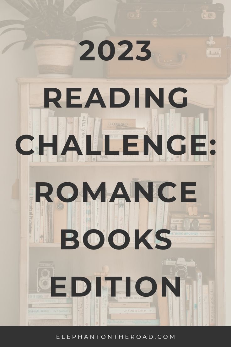 a book shelf filled with books and the text reads reading challenge romance books edition 2013