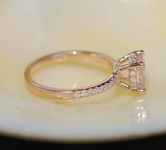 White Sapphire round ring. Rose Gold Diamond Ring Rose Gold Rose Gold Sapphire Diamond Ring With Round Cut, Rose Gold Round Cut Sapphire Ring, Rose Gold Sapphire Ring With Round Cut, Elegant Morganite Solitaire Diamond Ring, Elegant Morganite Wedding Ring With Brilliant Cut, Elegant Rose Gold Sapphire Diamond Ring, Elegant Morganite Diamond Ring With Round Cut, Rose Gold Sapphire Ring With Prong Setting For Wedding, Rose Gold Sapphire Diamond Ring With Center Stone