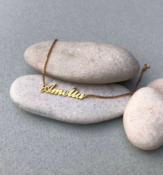 Custom Name Necklace,Name Necklace with Your Name,Personalized NecklaceYou can select your wishes chain style on dropdown menu.FONT OPTION : The font in the image is valid for this product. Visit my shop for other fonts. Or write to us in the message box. https://www.etsy.com/shop/MastercraftsmanStore?ref=s2-header-shopnameItem Description:-I can make any size and style you want.- Custom Name Necklace.- Material: Gold Plated 18k , Sterling Silver .-Material: 925 sterling silver-Chain Length: 4", Adjustable Nameplate Bracelet For Friendship, Adjustable Nameplate Bracelets For Friendship, Rose Gold Adjustable Name Necklace, Name Bracelet With Adjustable Chain As Gift, Gold Nameplate Bracelet With Adjustable Chain, Adjustable Nameplate Jewelry, Adjustable Chain Name Bracelet For Personalized Gifts, Gold Adjustable Chain Bracelet With Nameplate, Adjustable Name Bracelet For Personalized Gift