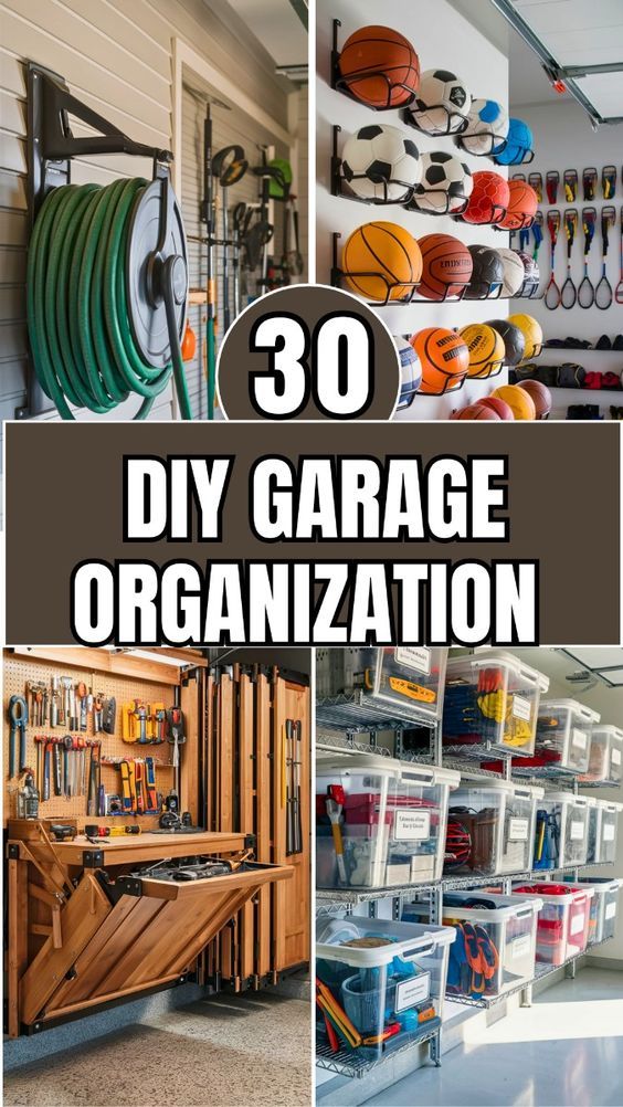 garage organization ideas that are easy to do and great for small spaces in the house