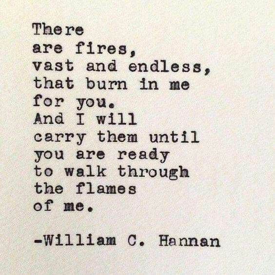 an old typewriter with the words, there are fires, vast and endlesss, that burn in me for you