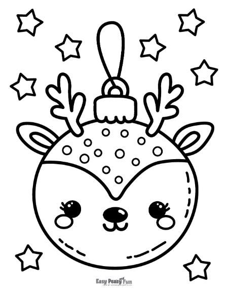 a deer with stars on its head coloring pages for kids, christmas crafts, and more