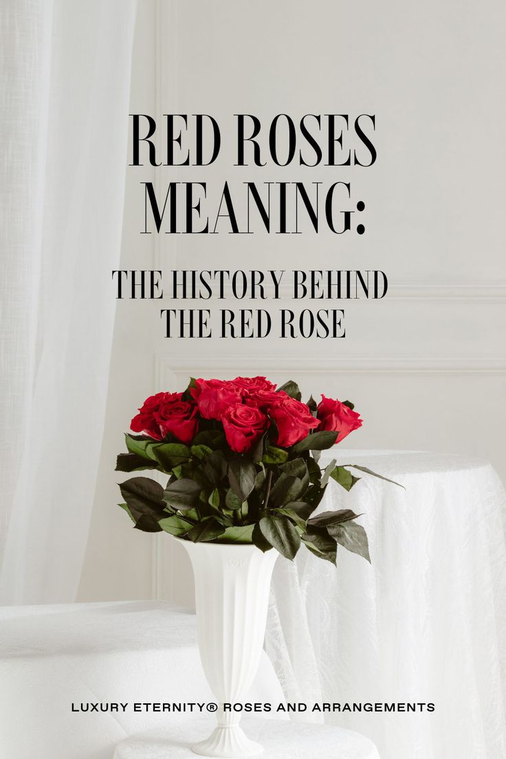 a white vase filled with red roses on top of a table