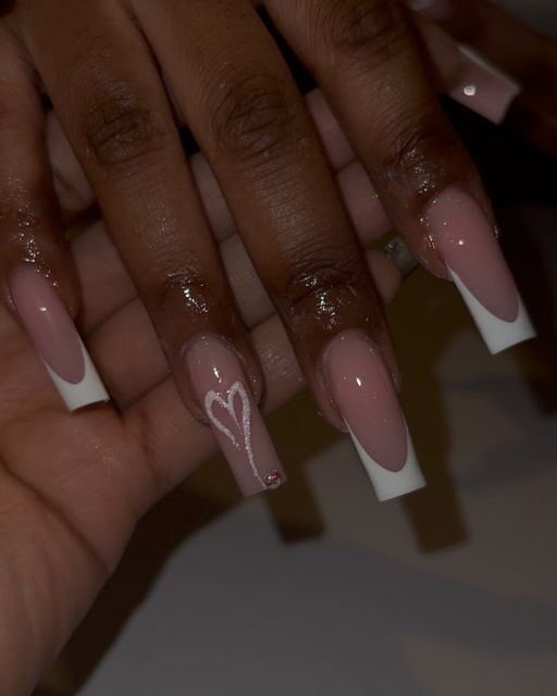 January slots out NOW ! on Instagram: "Classy 🫶" Graduation French Tip Nails, Gel X Coffin, Classy Birthday Nails, Nails Inspo Aesthetic, Lightning Nails, 33 Birthday, Funky Nail Designs, Girls Nail Designs, Girly Acrylic