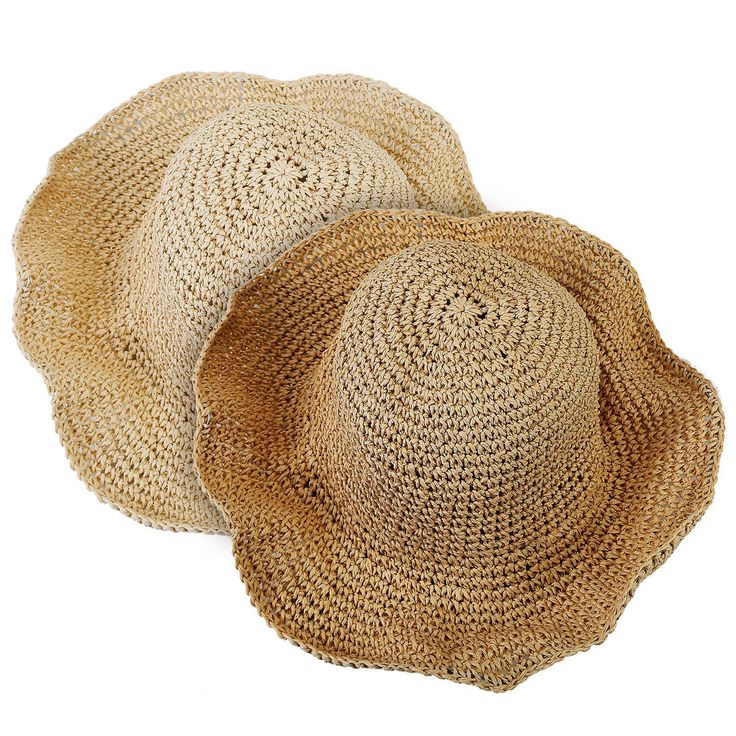 Ladies Summer Sun Hat Beige Summer Hat With Flat Brim, Adjustable Beige Mini Hat For Vacation, Beige Flat Brim Summer Hat, Beige Flat Brim Mini Hat For Beach, Beige Mini Hat With Flat Brim For Beach, Beige Wide Brim Mini Hat For Beach, Brown Bucket Hat For Summer, Casual Beige Mini Hat With Short Brim, Brown Mini Hats For Beach