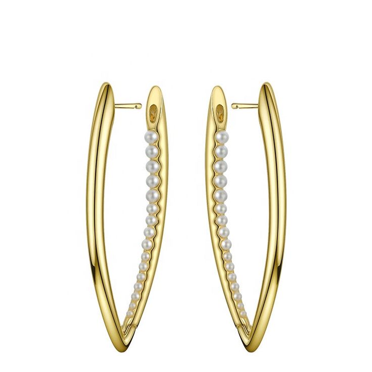 The Audrey earrings are an elegant and sophisticated pair of geometric drop earrings that are perfect for any occasion. With a width of 0.8" and a length of 2.3", these earrings are just the right size to make a statement without overwhelming your outfit. Crafted from high-quality stainless steel and 18k gold plating, these earrings are built to last and will maintain their beautiful appearance for years to come. The tarnish and water-resistant properties of the earrings make them perfect for ev Elegant Metal Linear Earrings For Evening, Modern Drop Pearl Earrings, Modern Metal Teardrop Earrings For Formal Occasions, Chic Metal Teardrop Earrings For Formal Occasions, Elegant Metal Linear Earrings With Plating, Modern Earrings With Plating For Evening, Minimalist Metal Linear Earrings For Formal Occasions, Modern Evening Earrings With Plating, Modern Pearl Earrings For Formal Occasions