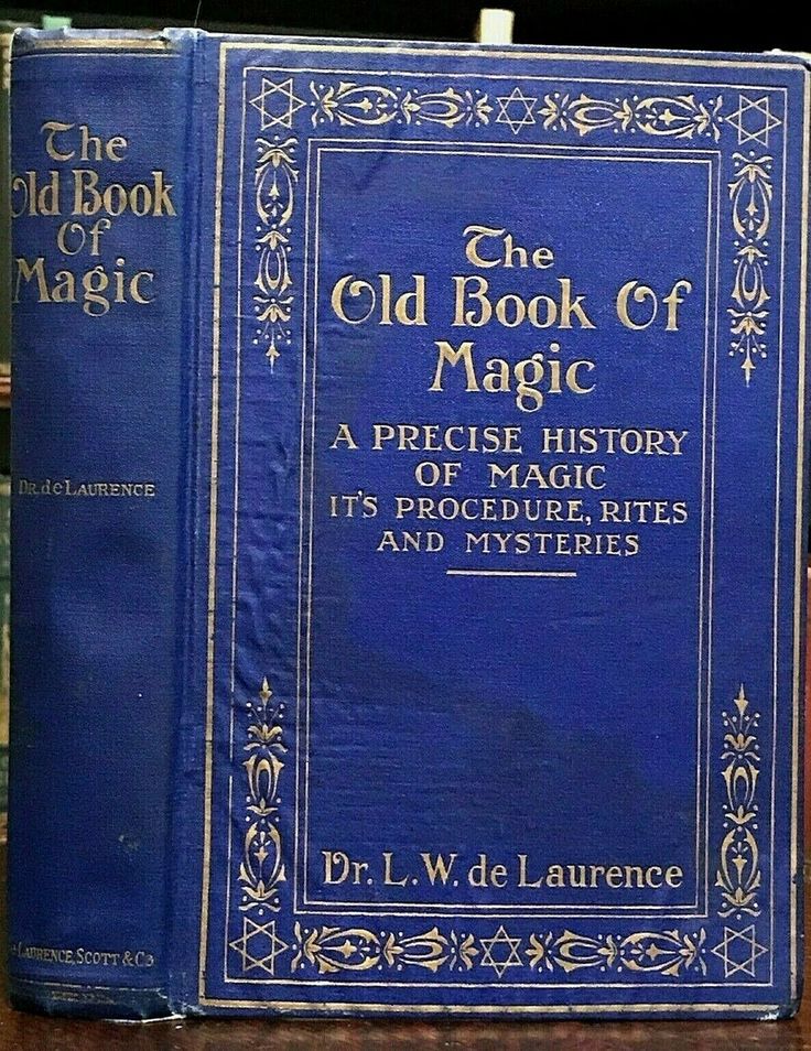 the old book of magic by dr w d luncencece is on display