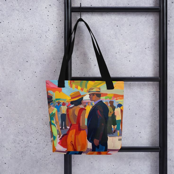 ¡Organízate con estilo con este espacioso bolso tote, ahora con ENVÍO GRATIS a España, la Unión Europea, Reino Unido, Estados Unidos y Canadá!
EL DISEÑO
Esta obra captura los vibrantes colores y la animada atmósfera de la Feria de Sevilla. Cada pincelada da vida al baile de colores, elegantes atuendos y al espíritu que define esta joya cultural.
EL BOLSO
Este bolso tote es a la vez moderno y práctico, perfecto para llevar todos tus imprescindibles con estilo y comodidad.
Está fabricado con tejido de poliéster duradero que resiste todo tipo de desgaste.
Puede soportar hasta 44 libras (20 kg) de peso, así que puedes empacar todo lo que necesites.
El bolso cuenta con asas de algodón resistente que tienen 11.8 pulgadas (30 cm) de largo y 1 pulgada (2.5 cm) de ancho.
Fabricado bajo pedido para Artistic Travel Tote Canvas Bag, Artistic Tote Canvas Bag For Travel, Artistic Rectangular Canvas Shopping Bag, Artistic Large Capacity Shoulder Bag For Shopping, Artistic Large Capacity Canvas Travel Bag, Artsy Shopping Tote Bag, Artsy Tote Bags For Shopping, Everyday Tote Bag With Artwork, Everyday Artwork Tote Bag