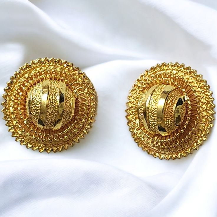 "Georgeous Egyptian Revival Gold plated statement Earrings are a vintage lovers dream.  They are impeccably made, they do have a little weight but comfortable on the ears. Pre-owned they come in excellent condition. Measurements  1 3/8\" * 1 3/8\"" Vintage Drop Plug Earrings For Festivals, Vintage Plug Drop Earrings For Festivals, Vintage Festival Plug Drop Earrings, Vintage Yellow Gold Festive Earrings, Vintage Ceremonial Earrings With Intricate Design, Ceremonial Vintage Earrings With Intricate Design, Vintage Brass Earrings For Celebrations, Vintage Earrings With Intricate Design For Celebrations, Vintage Brass Chandbali Earrings