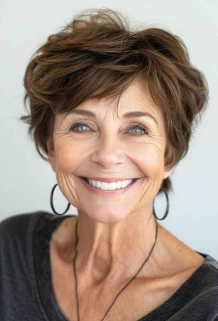 20+ Summer Hairstyles for Women Over 50 — THE DAILEIGH Wash And Wear Haircuts Fine Hair, Wash And Wear Hairstyles, Summer Hairstyles For Women, Wash And Wear Haircuts, Layered Pixie Cut, Short Haircuts Over 50, Haircuts For Women Over 60, Easy Care Hairstyles, Hairstyles For Women Over 60