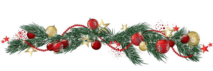 a christmas tree branch with ornaments and stars on white background royalty illustration stock images, clipping