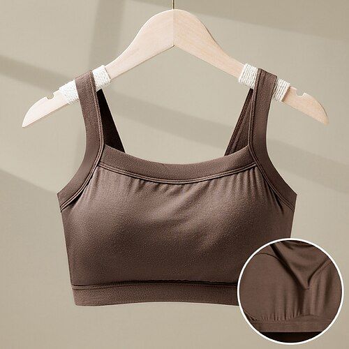 Season:Summer; Fabric:Polyester; Sleeve Length:Sleeveless; Look After Me:Machine wash,Washable,Wet and Dry Cleaning; Gender:Women's; Style:Basic; Elasticity:Micro-elastic; Tops Type:Tank Top; Details:Chest pads; Top Length:Regular; Fit Type:Regular Fit; Pattern:Plain; Neckline:Crew Neck; Front page:FF; Listing Date:04/16/2024; Production mode:External procurement High Stretch Summer Camisole, Summer Stretch Camisole Solid Color, Stretch Summer Camisole Solid Color, Summer High Stretch Sports Bra, Summer Cami Sports Bra With Built-in Bra, Summer High Stretch Sports Bra With Built-in Bra, Stretch Brown Camisole For Summer, Brown Stretch Camisole For Summer, High Stretch Sports Bra With Built-in Bra For Summer