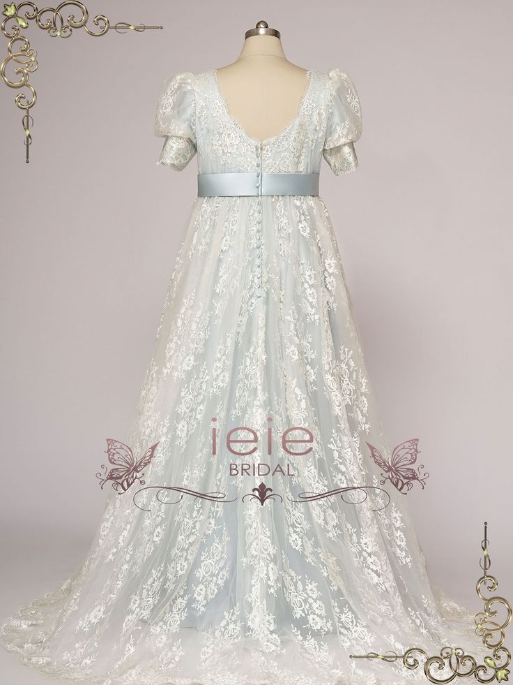 "Eloise" is a regency style ball gown, inspired by the Netflix series "Bridgerton". After the series became a hit, we had many inquiries for Regency era style dresses for Bridgerton ball events across the country. This dress is yet another elegant and historical romantic dress that we have added to our Regency collection. Working Time: 8-10 weeks Rush Order please inquire prior to order. Custom Designs We specialize in custom design services.If there's a dress you like and it's not on our websit Ball Dance Dress, Bridgerton Blue, Bridgerton Ball, Dress Quotes, Ball Dance, Blue Evening Dress, Modest Neckline, Regency Dress, Blue Evening Dresses