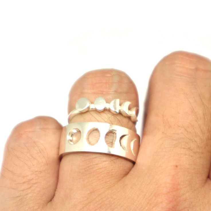 "Moon Phases Couple Ring Set. Matching Ring. You may get the rings in a set of two or as in one ring. You can also write your ring sizes on both ring in the order detail section upon purchase. Base Material: 925 Sterling Silver Men Ring Depth: 9mm (Approximately) Women Ring Depth: 4mm (Approximately) Metal Stamped: 925 Thickness: 1.5mm Ring Size: We can make from US 4 - 14. We accept half-size. Please state after order. SPECIAL ANNOUNCEMENT 1. Please visit https://www.etsy.com/shop/yhtanaff for Adjustable Moon Phase Jewelry For Promise, Adjustable Moon Phase Ring For Gift, Sun And Moon Design Adjustable Promise Rings, Symbolic Moon-shaped Adjustable Rings, Adjustable Ring With Sun And Moon Design, Adjustable Moon Shaped Symbolic Rings, Adjustable Moon-shaped Promise Ring, Adjustable Moon Phase Rings For Wedding, Minimalist Adjustable Moon Phase Rings