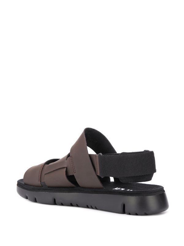 Modern Outdoor Sandals With Rubber Sole, Modern Outdoor Sandals With Removable Insole, Modern Open Toe Outdoor Sandals, Modern Open Toe Sandals For Outdoor, Modern Open Toe Sport Sandals For Outdoor, Brown Open Toe Sport Sandals With Leather Footbed, Brown Leather Footbed Sport Sandals With Open Toe, Outdoor Double Strap Sandals With Leather Footbed, Outdoor Double Strap Leather Sandals