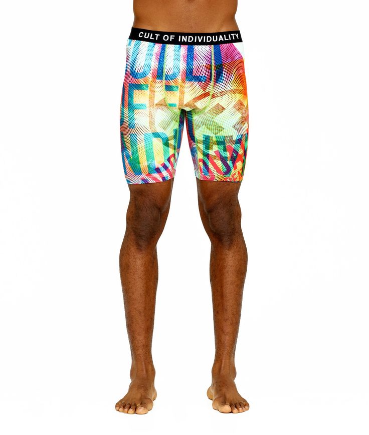 Two pack of trunks, One solid pair and one with a print. Made from a soft stretch cotton-poly blend with a contrasting elastic waistband featuring colorful Cult of Individuality lettering.- 100 % Cotton Poly blend- Matching gear available Multicolor Boxer Briefs For Sports In Summer, Summer Multicolor Stretch Boxer Briefs, Fitted Multicolor Boxer Briefs For Summer, Summer Stretch Multicolor Boxer Briefs, Casual Multicolor Sports Boxer Briefs, Multicolor Cotton Boxer Briefs For Summer, Multicolor Cotton Sports Shorts, Summer Sports Micro-elastic Boxer Briefs, Multicolor Stretch Boxer Briefs For Sports