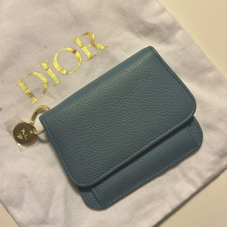 Brand New Tri Fold Great To Keep All Your Stuff As A Secondary Wallet In Your Bag Compact Blue Bags For Daily Use, Elegant Blue Coin Purse With Card Slots, Chic Blue Bags With Card Slots, Compact Blue Coin Purse For Everyday Use, Trendy Blue Coin Purse For Travel, Trendy Blue Wallet Suitable For Gifts, Trendy Blue Wallet Perfect For Gift, Trendy Blue Wallets For Gift, Trendy Blue Wallets For Gifts