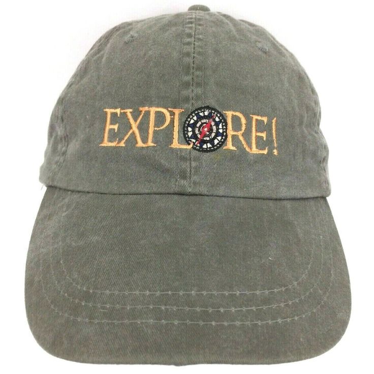 Explore Hat Compass Logo Cap Mountains Hike Fish Camp Strap Back Baseball Trucker BUY IT NOW! Please feel free to ask any questions you have about this item, I am here to make sure you are happy with your purchase. #HAT25 Green Casual Baseball Cap For Travel, Casual Green Baseball Cap For Travel, Casual 5-panel Baseball Cap For Travel, Casual Snapback Hat With Curved Bill For Camping, Casual Trucker Hat For Adventure, Casual Curved Bill Snapback Hat For Camping, Casual Visor Hats For Camping, Casual Snapback Baseball Cap For Adventure, Casual Snapback Baseball Cap For Camping