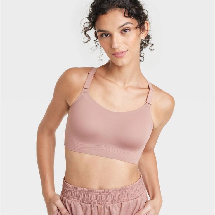 All In Motion Clay Pink High Support Embossed Racerback Run Sports Bra Size Xs Nwt. B1002-0.03.1.25 Sporty Racerback Bra With Adjustable Straps, Casual T-back Sports Bra With Built-in Bra, Athleisure Bra With Adjustable Straps For Light Exercise, Casual Light Support Bra For Workout, Compressive Nursing Bra For Workout, Casual Workout Bra With Light Support, Sporty Bra With Adjustable Straps For Light Exercise, Stretch Nursing Bra For Workout, Sporty Supportive Tank Top With Adjustable Straps