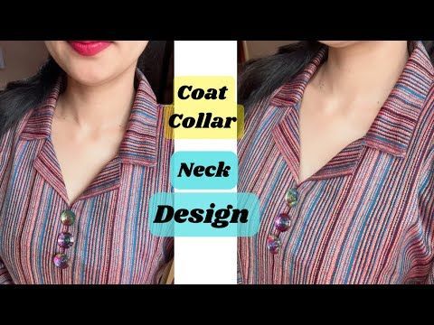 Kurtis Collar Design, Collar Suit Designs Women, Cooler Neck Kurti Design, Ladies Collar Design, Coat Neck Design, Coller Neck Kurti Patterns, Coat Color Neck Designs For Kurtis, Coat Collar Pattern Kurti, Coller Kurta Designs Women