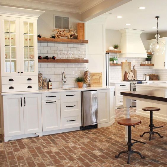 the kitchen is clean and ready for us to use in its new owner's home