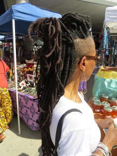 #Dreadlocs #dreadlocks #dreads #locs #teamlocs #dreadstyles #locstyles #locnation #nappyroots #locs4life #braidedlocs #LocdKellz Undercut Locs Styles, Dreads With Shaved Sides Black Women, Shaved Sides With Locs Black Women, Loc Shaved Sides Styles, Locs And Undercut Black Women, Locs Undercut Women, Loc Undercut Women, Shaved Sides Locs, Dreadlock Undercut