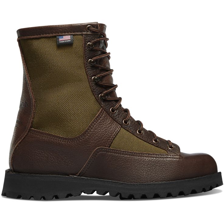 This boot does everything but field dress your game for you. The feature-rich, USA-made Grouse is made for comfort in all conditions. GORE-TEX lining provides breathable, waterproof protection and the full-grain leather and Cordura upper combined with Danner's famous stitchdown construction gives rugged durability and a wide platform for stability. The Danner Bob outsole, known as one of the world's best hunting outsoles, tracks steadily in the snow and mud while continuously self-cleaning. Rugged Hunting Boots For Fall, Leather Boots For Hunting In Fall, Hunting Boots With Rubber Sole And Leather Material, Leather Hunting Boots With Rubber Sole, Brown Leather Hunting Boots, Winter Hunting Leather Work Boots, Rugged Leather Hiking Boots For Hunting, Leather Work Boots For Winter Hunting, Outdoor Ankle Combat Boots With Leather Sole