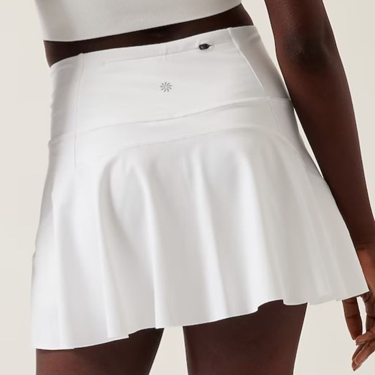 Athleta Ace Tennis Skort 13.5" In Bright White Nwt Does Have Some Dust Stains On The Inside Shorts (See Photo) Will Come Out In The Wash. Size: Xxs Fitted Athletic Shorts With Built-in Shorts For Tennis, White Fitted Bottoms With Contoured Waistband, Fitted White Bottoms With Contoured Waistband, Athleisure Short Tennis Skirt For Workout, Fitted White Activewear With Built-in Shorts, Fitted Tennis Activewear With Built-in Shorts, Sporty Tennis Skort With Short Inseam, Sporty Tennis Skort, White Yoga Activewear With Built-in Shorts