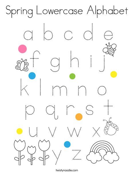 a printable worksheet with the alphabet for kids to learn how to write and draw