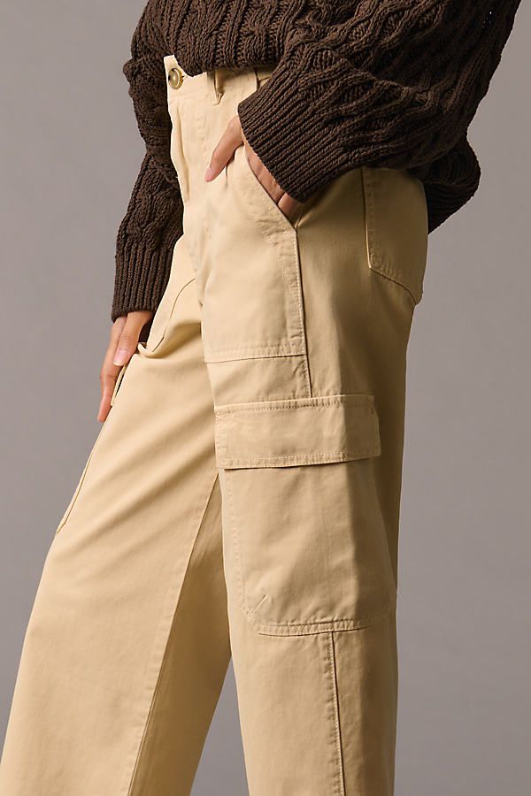 The Velvet by Graham & Spencer Makayla Pants boast slash patch pockets, cargo flap pockets, and rear patch pockets for unparalleled functionality. | Makayla Cargo Pants by Velvet by Graham & Spencer in Beige, Women's, Size: 10, Cotton at Anthropologie Khaki Wide-leg Cargo Jeans, Wide-leg Workwear Cargo Pants With Multiple Pockets, Workwear Wide-leg Cargo Jeans With Side Pockets, Wide-leg Cargo Jeans With Multiple Pockets For Work, Wide-leg Cargo Pants With Multiple Pockets For Workwear, Khaki Wide-leg Cargo Jeans With Pockets, Utility Wide-leg Cargo Pants With Hip Pockets, Utility Pants With Flap Pockets, Wide-leg Cargo Pants For Work With Hip Pockets