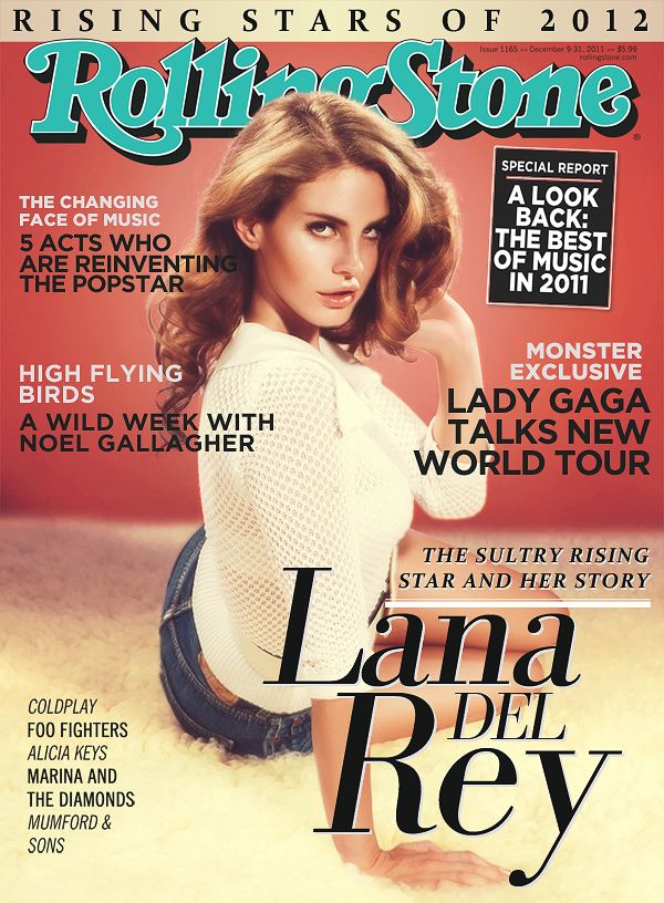 the cover of rolling stone magazine with a beautiful woman in white top and jeans on it