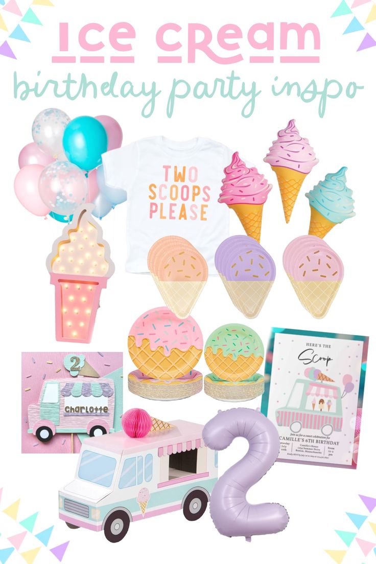 ice cream birthday party ideas Ice Cream Parlor Birthday Party, Ice Cream Theme Birthday Party, Ice Cream Party Ideas, Cream Birthday Party, Disneyland Birthday, Ballerina Birthday Parties, Ice Cream Birthday Party, Ice Cream Theme, Space Birthday Party