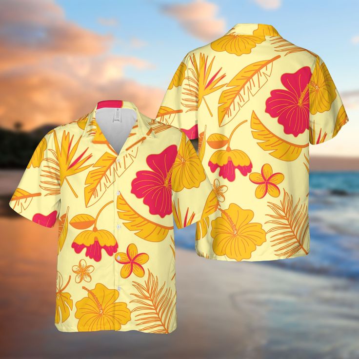 A Hawaiian shirt is a breezy, summer essential - Perfect for trips to wear on vacation to tropical destinations. -----𝐏𝐑𝐎𝐃𝐔𝐂𝐓----- - Material: 100% woven polyester fabric offers outstanding durability, insulation, and wrinkle resistance. This lightweight, breathable, moisture-wicking fabric is perfect to keep you cool - during the summer. - Simple and comfortable button closure makes it easy to style and layer with other trendy items. - Signature open Cuban collar with short sleeve and re Trendy Items, Tropical Destinations, Summer Essential, Summer Family, Aloha Shirt, Definition Prints, On Vacation, Summer Essentials, Moisture Wicking Fabric