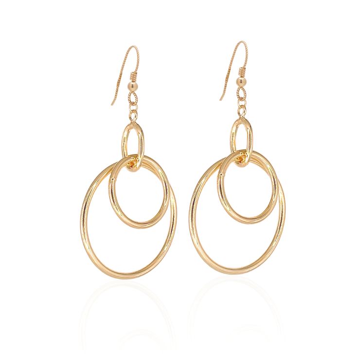 18kt gold-plated over brass earring with gold-filled ear wire. Classic 14k Gold Filled Single Earring, Elegant Small Hoop Gold Plated Clip-on Earrings, Gold-tone Dangle Clip-on Earrings, 14k Gold Filled Round Earrings, Nickel-free Small Hoop Earrings In 14k Gold Filled, Dainty Yellow Gold-plated Earrings, Dainty Yellow Gold Plated Earrings, Yellow Gold Dangle Plug Earrings Gold Plated, Nickel-free 14k Gold-filled Gold-tone Jewelry