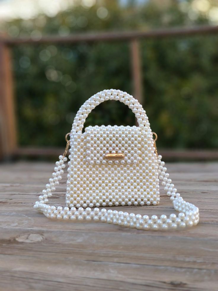 whıte bag Small, Beaded Bag, Tote Bag, Wooden Bag, Luxury Handbag, Clutch Bag, Beaded Bag, Beaded Clutch Bag, Wooden Wallet, Luxury Hand Bag White Bags With Pearl Handle For Daily Use, White Box Bag With Mobile Phone Holder For Evening, White Tote Shoulder Bag With Pearl Handle, White Satchel Box Bag For Party, White Tote Bag With Pearl Handle, White Shoulder Bag With Pearl Handle For Daily Use, White Shoulder Bag With Pearl Handle, White Evening Shoulder Bag With Mobile Phone Pocket, Daily Use White Shoulder Bag With Pearl Handle