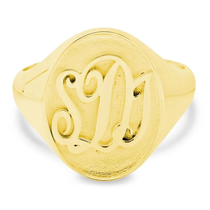 Raised Initial Monogram Mens Signet Ring Adjustable 14k Gold Monogram Initial Ring, Symbolic Signet Ring With Initials, Adjustable 14k Gold Signet Ring With Initials, Oval Signet Ring With Initials For Formal Occasions, Classic Oval Signet Ring With Initials, Formal Signet Ring With Initials, Formal Oval Signet Ring With Initials, Personalized Oval Signet Ring Symbolic Style, Symbolic Personalized Oval Signet Ring