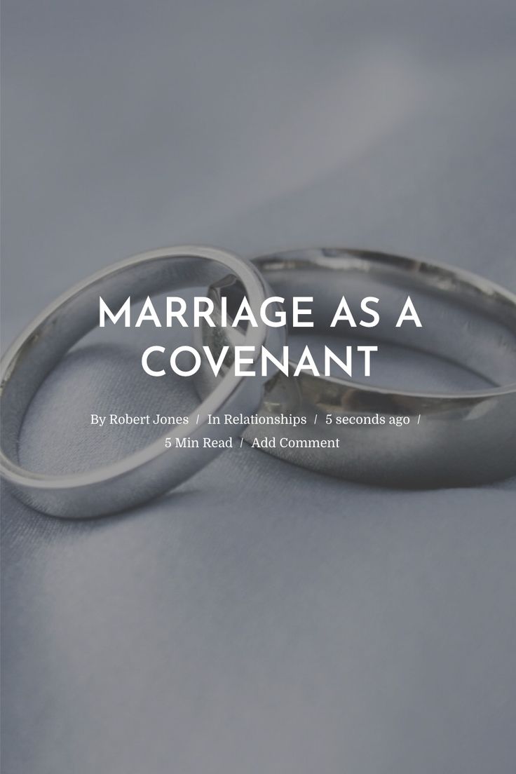 two wedding rings on top of each other with the words marriage as a coverant