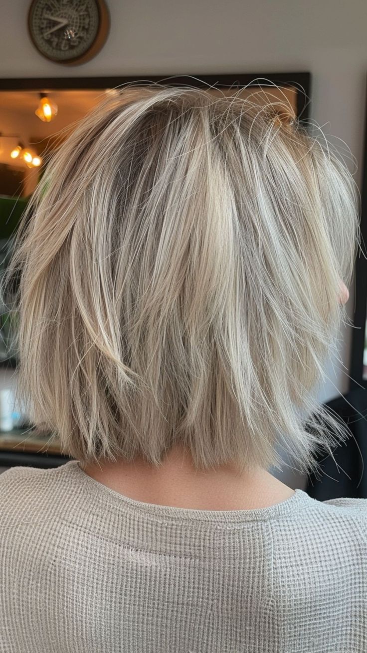 Thick Hair Magic: 24 Age-Defying Haircuts for Women Over 50 Shorter Thick Hair Styles, Textured Bob For Thick Hair, Easy Short Hairstyles For Thick Hair, Easy Bob Haircut, Edgy Bobs For Thick Hair, Bob Hairstyles For Thick Hair Over 50, Easy Short Haircuts For Thick Hair, Short Haircut Ideas For Thick Hair, Thick Hair Haircut Short