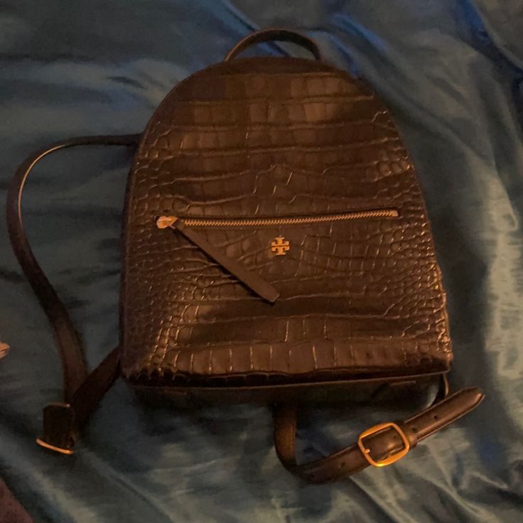 Stylish And Functional Backpack. Croc Embossed, Black. Versatile. Easy To Dress Up Or Dress Down. Great Finishing Piece For Your Ootd! **Update: Can Offer 10% Discount & Free Authentic Tory Burch Dustbag If Bundled With Matching Wallet. Photos Added. Inquire So I Can Build The Bundle Offer. ** Tory Burch Backpack, Neoprene Backpack, Functional Backpack, Flap Backpack, Quilted Backpack, Medium Backpack, Black Leather Backpack, Tory Burch Bags, Tory Burch Bag