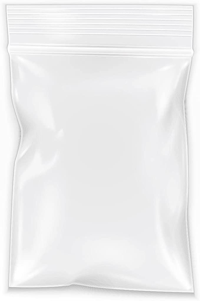 a white plastic bag on a white background