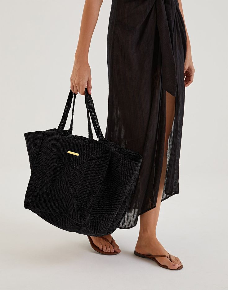 td {border: 1px solid #ccc;}br {mso-data-placement:same-cell;}Everyday summer straw bag to carry all of your essentials wherever you go.td {border: 1px solid #ccc;}br {mso-data-placement:same-cell;}Wear it to the pool or beach with your favorite bikini, or dress it up with a lovely summer dress.Features:td {border: 1px solid #ccc;}br {mso-data-placement:same-cell;} Not lined;  No pockets;  7" Double straps;  12"H x 11"W; Style#513-417-001td {border: 1px solid #ccc;}br {mso-data-placement:same-ce Versatile Summer Straw Bag With Removable Pouch, Summer Straw Bag With Removable Pouch For Travel, Chic Black Straw Bag, Versatile Bucket Bag With Removable Pouch For Beach, Versatile Beach Bag With Removable Pouch For Summer, Versatile Summer Beach Bag With Removable Pouch, Versatile Summer Bags With Braided Handles, Versatile Bags With Braided Handles For Summer, Versatile Vacation Bags With Braided Handles