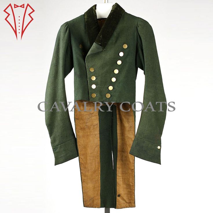 "New Men Wool Regency Tailcoat, Men's Green Tailcoat, British Regency Coat, Punk Coat, Regency Clothing Worldwide Shipping Some Characteristics Of This Jacket: CHARACTERISTICS: 100% Wool Front Embroidery Work Custom Fit Style. Main color: Green Professionally stitched Custom Made MATERIAL TYPE: Wool Choice: Leather, Cotton, Velvet AVAILABILITY: \"Please note that the color of the product may appear slightly different due to camera reflection. Our jackets are available for both unisex adults, and we offer custom colors upon request. Additionally, we have plus-size jackets available to cater to a wider range of sizes. Please be aware that the button style may vary based on availability in the market.\"" Historical Long Coat For Fall, Historical Fall Outerwear With Buttons, Winter Costume Double-breasted Outerwear, Winter Military Outerwear With Buttons, Military Outerwear With Epaulettes For Costume, Regency Tailcoat, Regency Clothing, Mens Green, Cotton Velvet