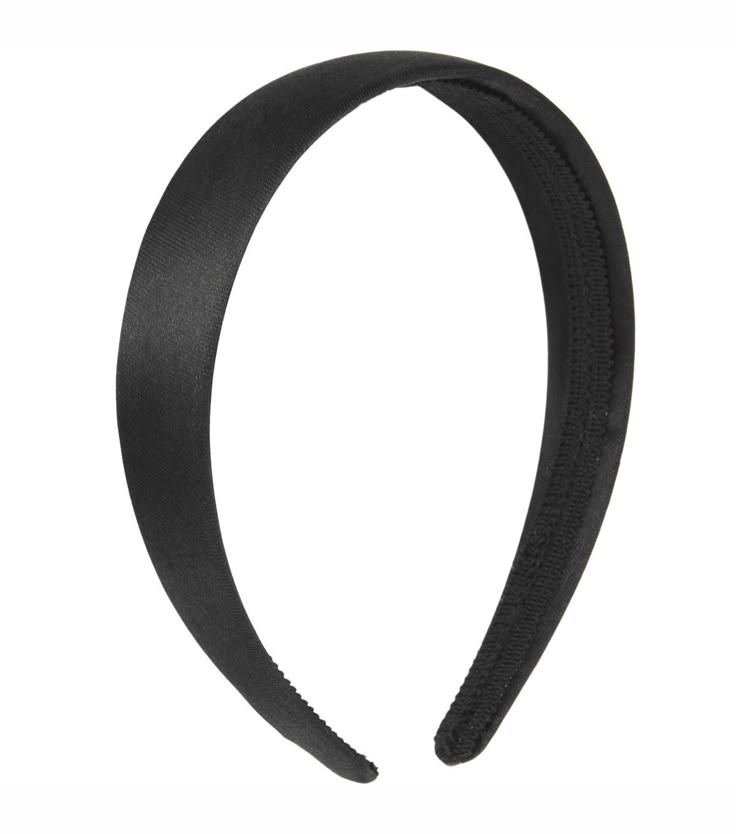 Headband 1in Satin - Black Satin Headband, Craft Store, To Create, Satin, Fabric, Black