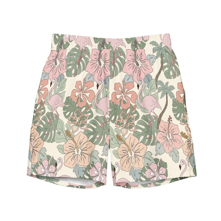 Men's tropical boho floral swim trunks.  Women's matching swimsuit is sold in a separate listing.   https://www.etsy.com/listing/1462890833/womens-tropical-boho-flowers-bikini?click_key=7c99997ab3e8360cdb4319582e9fe8e172db7992%3A1462890833&click_sum=b211716b&ref=shop_home_active_1&frs=1  These swim trunks have everything you need for a hot summer day--they're quick-drying and breathable, have multiple pockets for your belongings, and feature a silky, anti-chafe inner liner. Get yours now! * Fabric composition: (may vary by 5%) 91% recycled polyester, 9% spandex * Liner composition: 92% polyester, 8% spandex * Fabric weight (may vary by 5 5.13 oz/yd² (174 g/m²)  * Four-way stretch water-repellent microfiber fabric * Anti-chafe mesh inner liner * Elastic waistband with drawcord * Mesh pocket Hawaiian Swim Trunks For Poolside Vacation, Hawaiian Style Swim Trunks For Summer Beach Party, Tropical Swim Trunks For Summer, Tropical Swim Trunks For Vacation, Tropical Print Swim Trunks For Poolside Summer, Summer Tropical Print Swim Trunks For Poolside, Summer Beachwear Swim Trunks With Tropical Print, Hawaiian Swim Trunks For Summer Vacation, Hawaiian Swim Trunks For Vacation