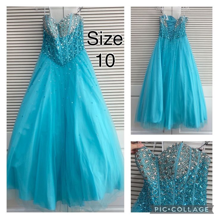 Alyce Paris Ballgown With Beaded Corset Style Bodice Style 1123 Blue Embellished Ball Gown With Fitted Bodice, Blue Ball Gown With Sweetheart Neckline For Homecoming, Blue Sweetheart Neckline Ball Gown For Homecoming, Blue Embellished Ball Gown For Prom Season, Blue Embellished Ball Gown For Prom, Embellished Blue Ball Gown For Prom, Blue Ball Gown For Homecoming, Embellished Blue Ball Gown With Sweetheart Neckline, Light Blue Embellished Gown For Prom