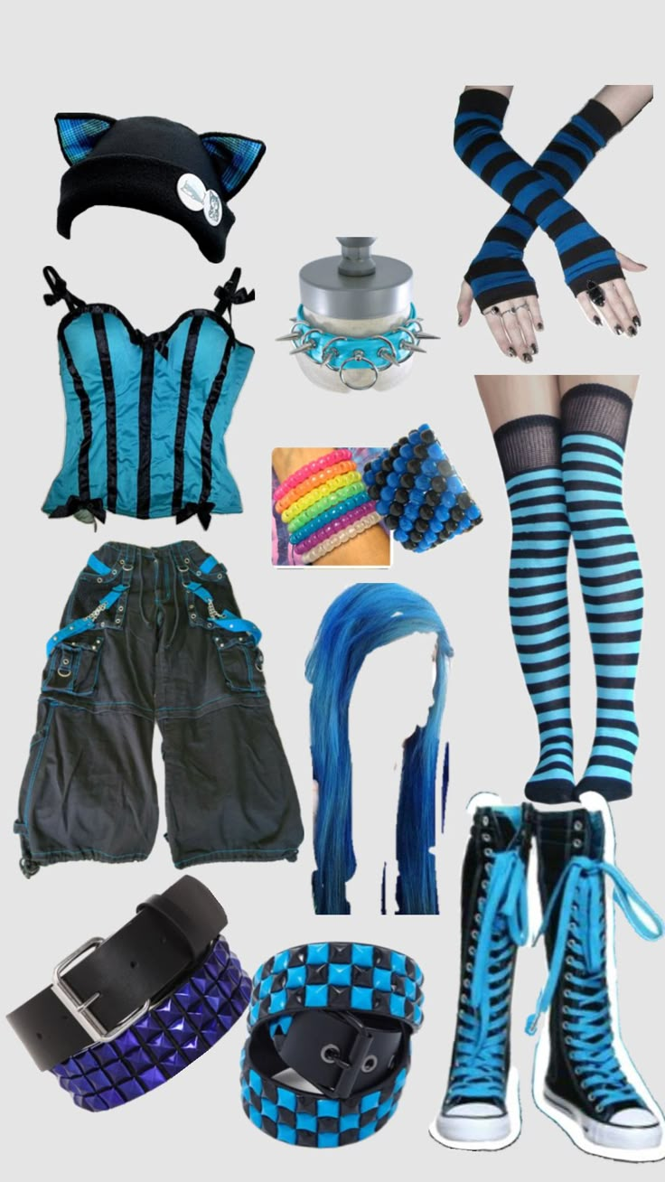 #blue #emo #emooutfit #emooutfitinspo #emooutfits #scenemo #scene #black #outfit #sceneoutfit Scene Outfits Aesthetic, Emo Scene Outfits, Scene Black, Y2k Scene, Scene Outfits, Scene Fashion, Scene Kids, Emo Outfits, Emo Scene