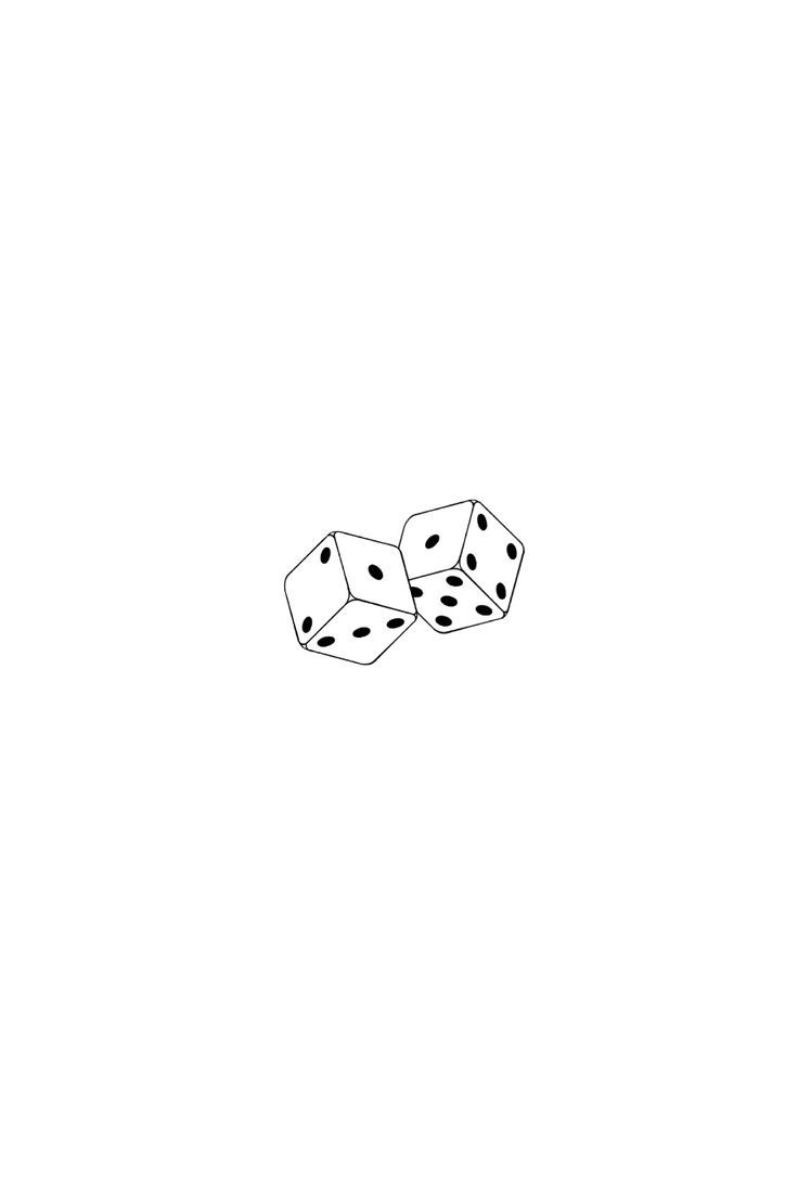 two dices are laying on top of each other