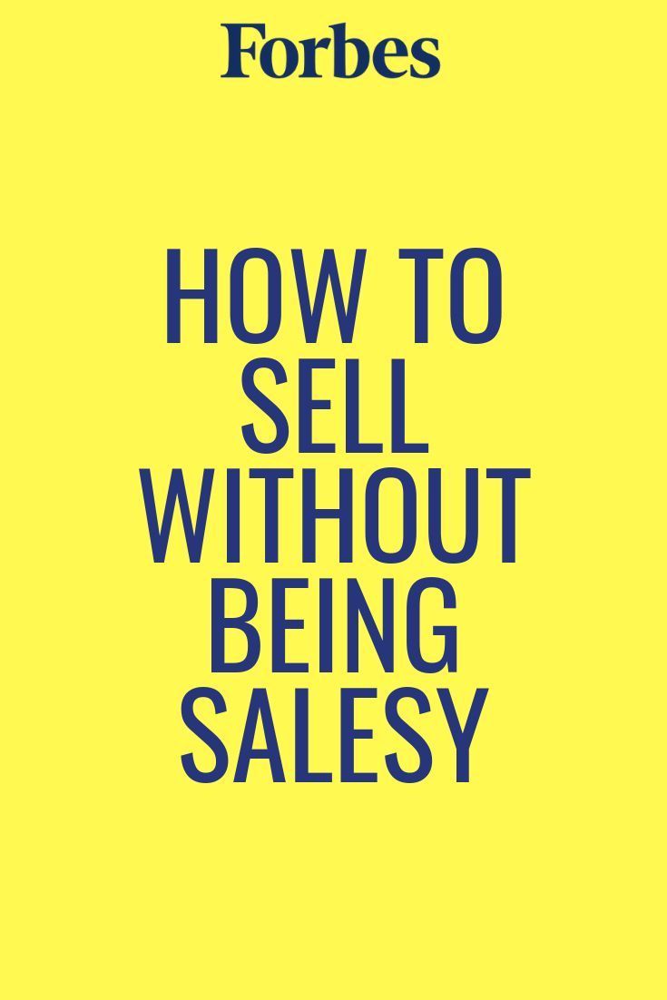 a yellow book cover with the words how to sell without being salesy on it